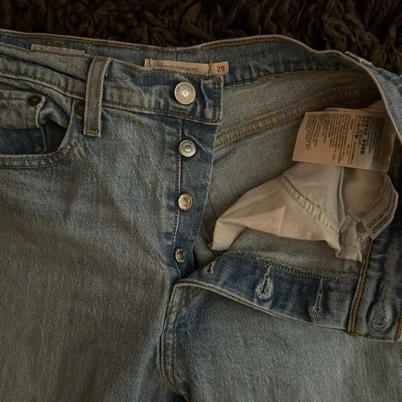 Custom Altered Levi Wedgie Straight leg jeans - Picture 9 of 16